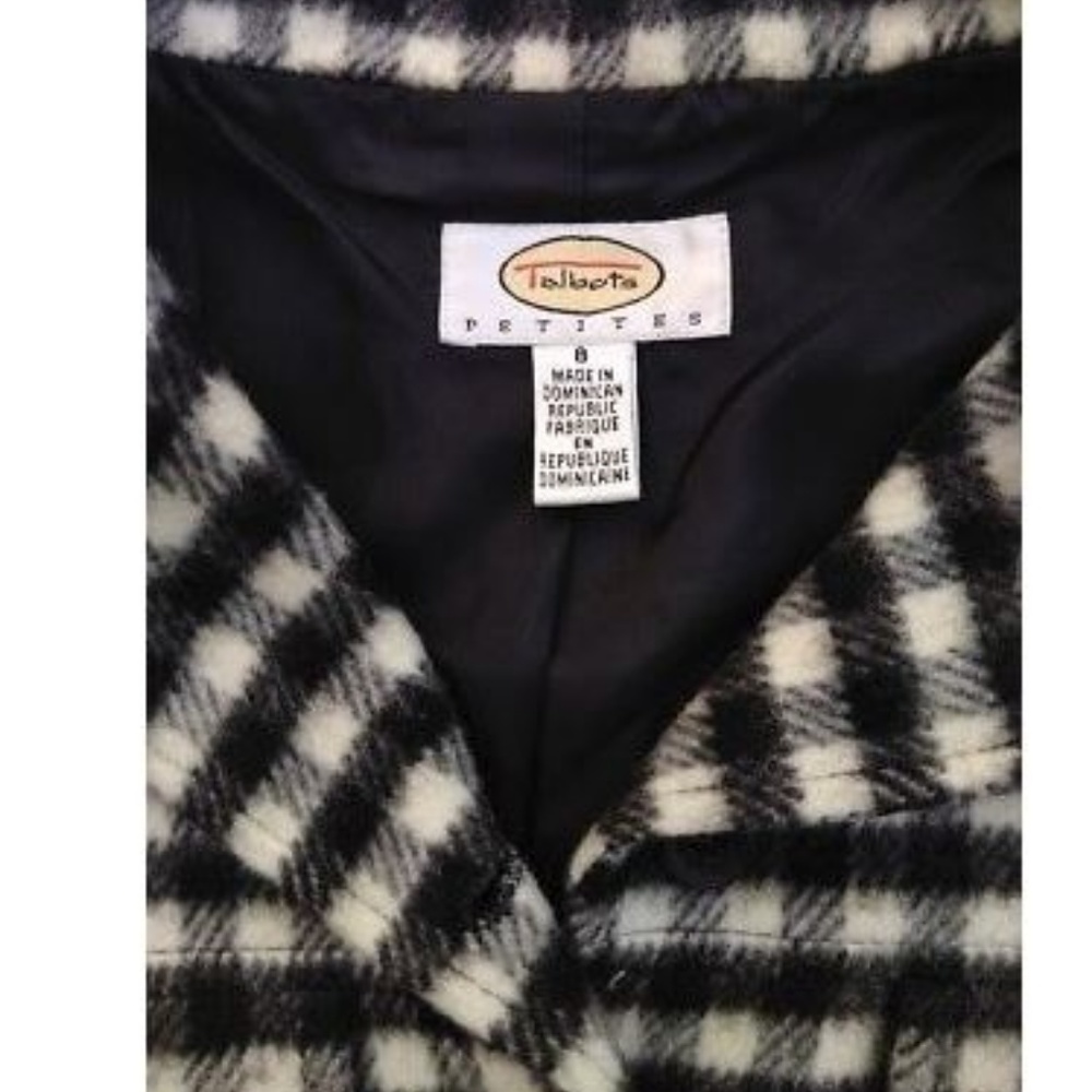 Talbots Gingham Plaid Wool Jacket - image 4